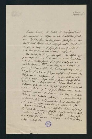 Brief vom 2. Januar 1861