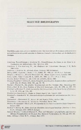 Selected bibliography