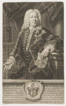 Bildnis des Frantz Ludwig Rödiger