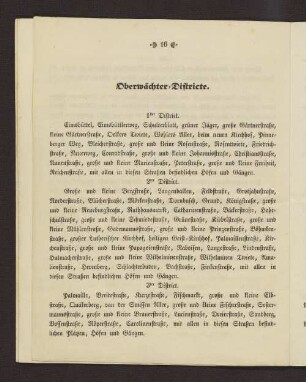 Oberwächter-Districte.