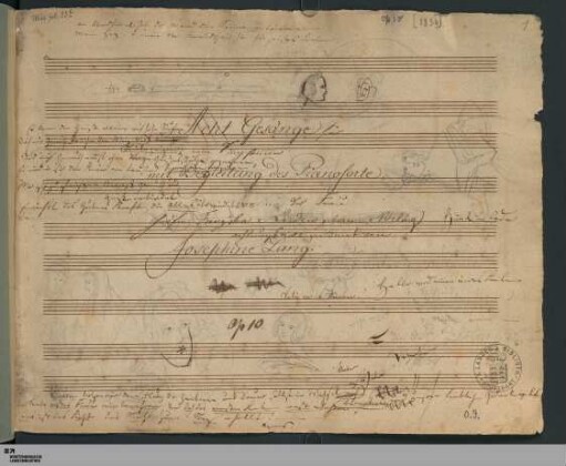 k: Acht Gesänge für eine Singstimme mit Begleitung des Pianoforte, op. 10 - Cod.mus.II.fol.53,k