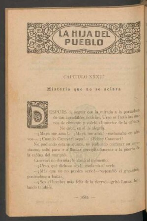 Capítulo XXXIII - Misterio que no se aclara