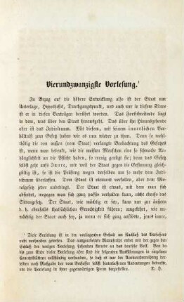 Vierundzwanzigste Vorlesung