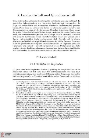 7.1 Landwirtschaft