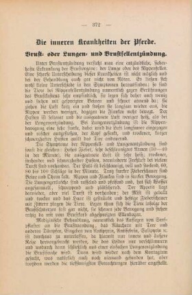 Die inneren Krankheiten der Pferde