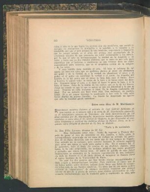 Sobre unas ideas de M. Martinenche