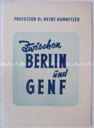 Rede von Kamnitzer und Entschließung der Präsidiumstagung des Deutschen Friedensrates zur Genfer Außenministerkonferenz