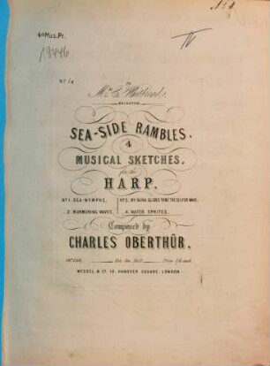 Sea-side rambles : 4 musical sketches for the harp ; op. 158. 4, Water sprites