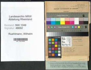 Entnazifizierung Wilhelm Ruehlmann , geb. 15.09.1909 (Referendar)