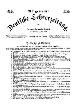 Vorläufige Mittheilung