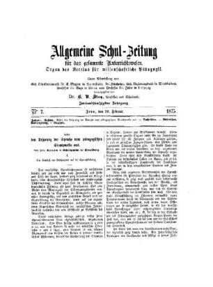 Ueber den Ursprung der Sprache vom pädagogischen Standpunkte aus