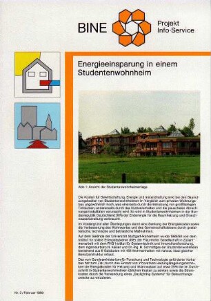 Energieeinsparung in einem Studentenwohnheim.