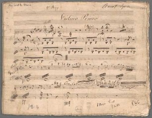 "Variations - vl, orch; op. 3". - BSB Mus.Schott.Ha 7092-2