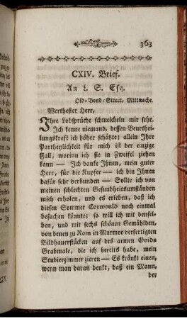 CXIV. Brief. - CXVII. Brief.