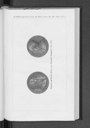 Medaille auf Bernd Moller und Elisabeth Wegedorn. Um 1573.