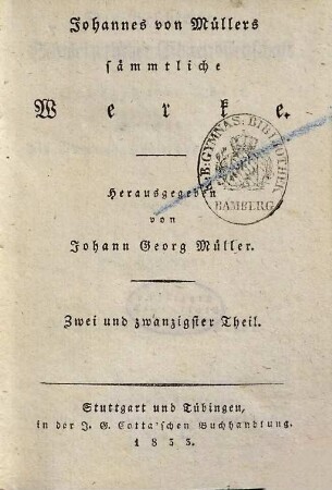 Johannes von Müllers sämmtliche Werke, 22. Der Geschichten schweizerischer Eidgenossenschaft sechszehnter Theil. Anmerkungen des V. Buchs