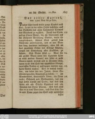 Das eilfte Kapitel, vom 23ten Vers bis zu Ende.