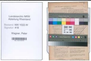 Entnazifizierung Peter Wagner , geb. 01.02.1891 (Steinmetz)