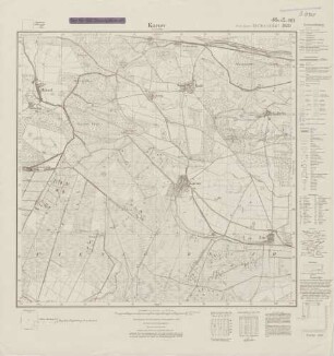 3639 (alte Nr.: 1969) Karow (bei Genthin), Meßtischblatt (4cm - Karte)
