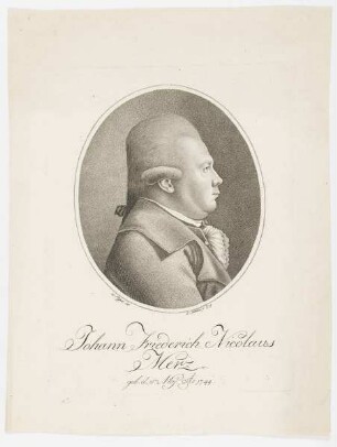 Bildnis des Johann Friedrich Nicolaus Merz