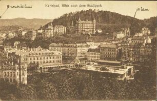 Karlsbad, Blick nach dem Stadtpark