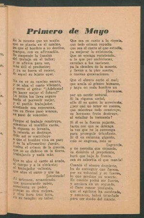 Primero de Mayo
