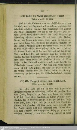 484. Woher der Name Silberstraße komme?