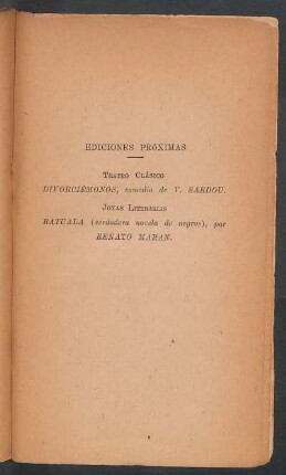 Ediciones próximas