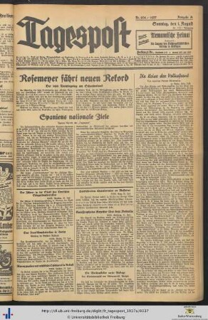 Nr. 204-234 (August 1937)