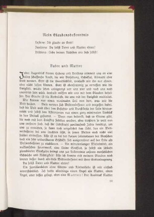 Mein Glaubensbekenntnis
