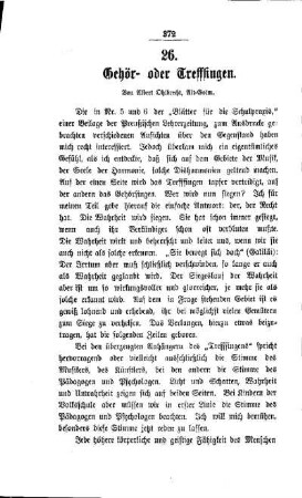 Gehör- oder Treffsingen