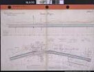 Kanal von Dortmund nach den Emshäfen Abteilung Lingen Strecke Lingen Blatt 6 Kanal bei Gemarkungen ALTENLINGEN und HOLTHAUSEN Ausf.-Art: bunte Handzeichnung auf Papier Format: 66,5 x 100,8 cm Maßstab: für die Längen 1 : 2000, für die Höhen 1 : 100