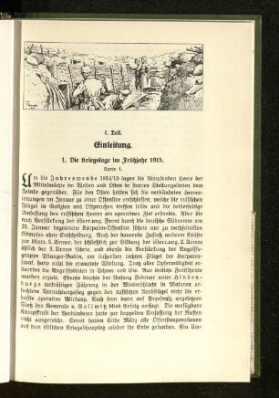 1. Die Kriegslage im Frühjahr 1915.
