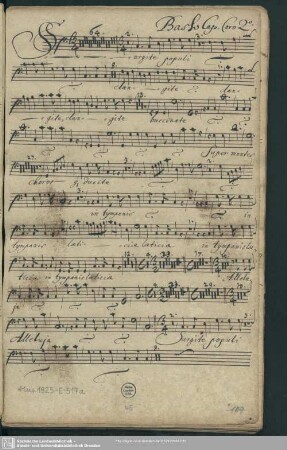 Basso Cap. Coro 2. [Schreiber: Jacobi, Samuel]
