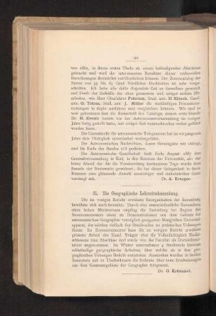 31. Die Geographische Lehrmittelsammlung.