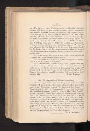 31. Die Geographische Lehrmittelsammlung.