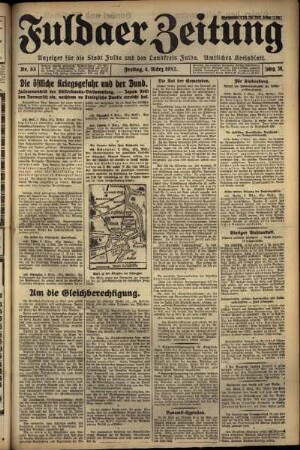 Ausgabe vom Freitag, den 04. März 1932.