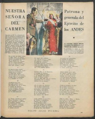 Nuestra señora del Carmen : Patrona y generala del ejército de los Andes