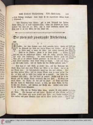 Die zwey und zwanzigste Abtheilung