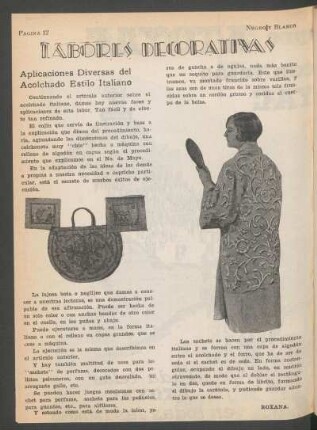 Labores decorativas : Aplicaciones diversas del acolchado estilo italiano