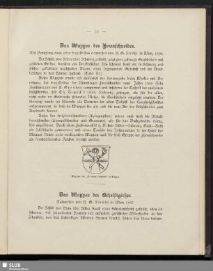 Das Wappen der Formschneider