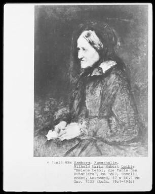 Helene Leibl, die Tante des Künstlers