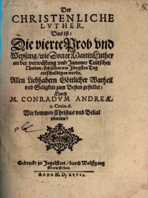 Der christenliche Luther