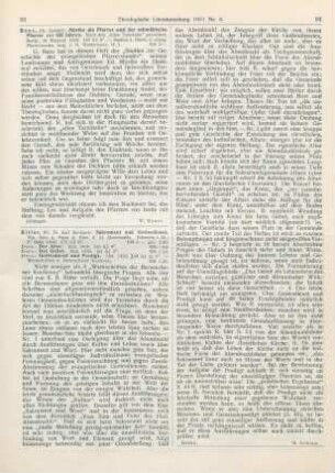 93 [Rezension] Renz, Gotthilf, Mörike als Pfarrer und der schwäbische Pfarrer vor 100 Jahren