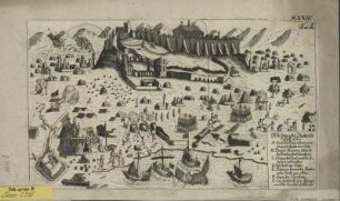 Ansicht von Athen, Kupferstich, um 1680? : Abbildüng der Stadt und Castell Athen. - [S.l.] , [um 1680?]. - 1 Ansicht : Kupferstich ; 32 x 19 cm