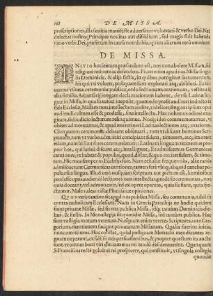 De Missa.