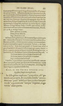Cap. 11. De Prima Specie Syllogismi simplicis explicati.