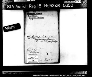 Die Hausiererkonzessionen für Einwohner aus Aurich: Joseph Ballin, Hühneraugenpflaster
