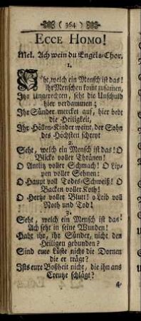 Ecce Homo! - Paßions-Lied.