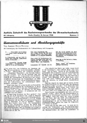 Uhrenversandhäuser und Abzahlungsgeschäfte